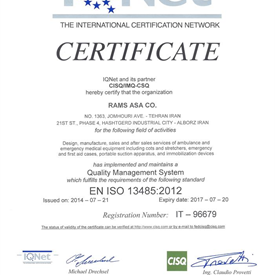IQ Net - Quality Managment System - EN ISO 13485 : 2012